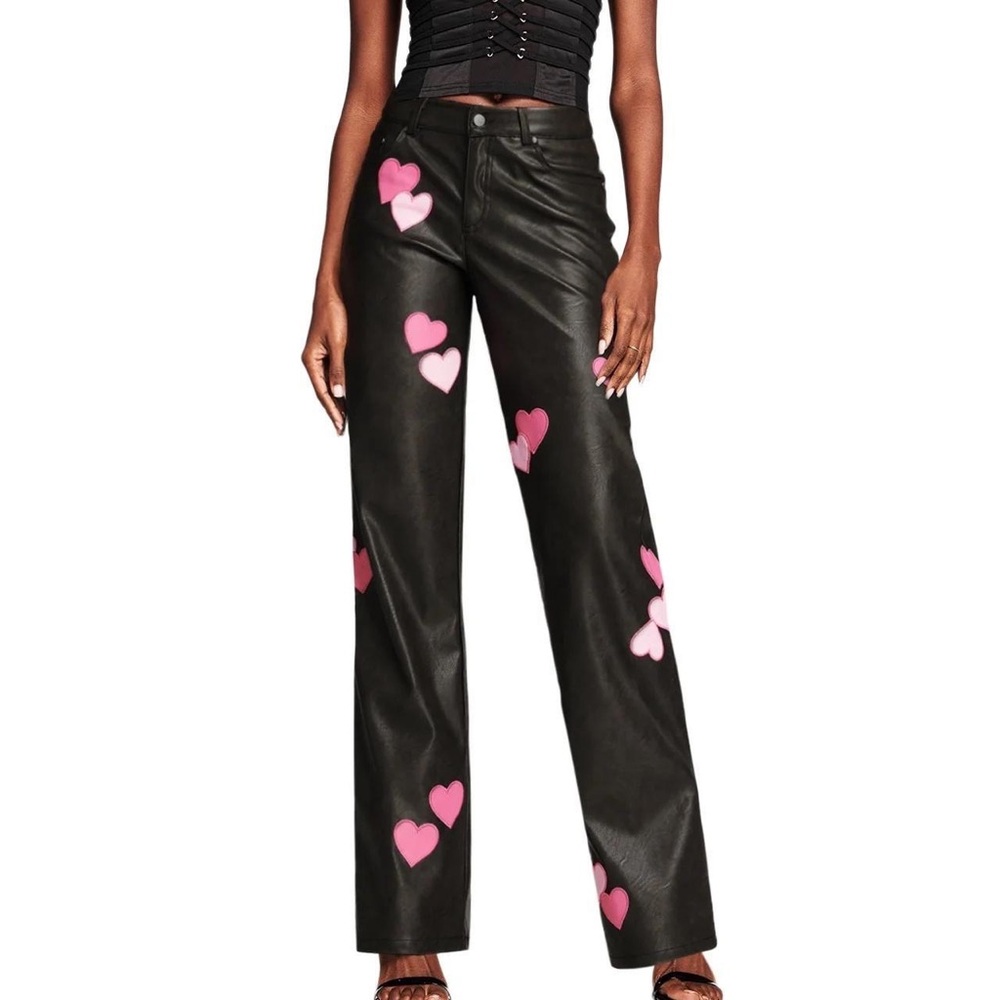 Brand new I am gia heart leather pants